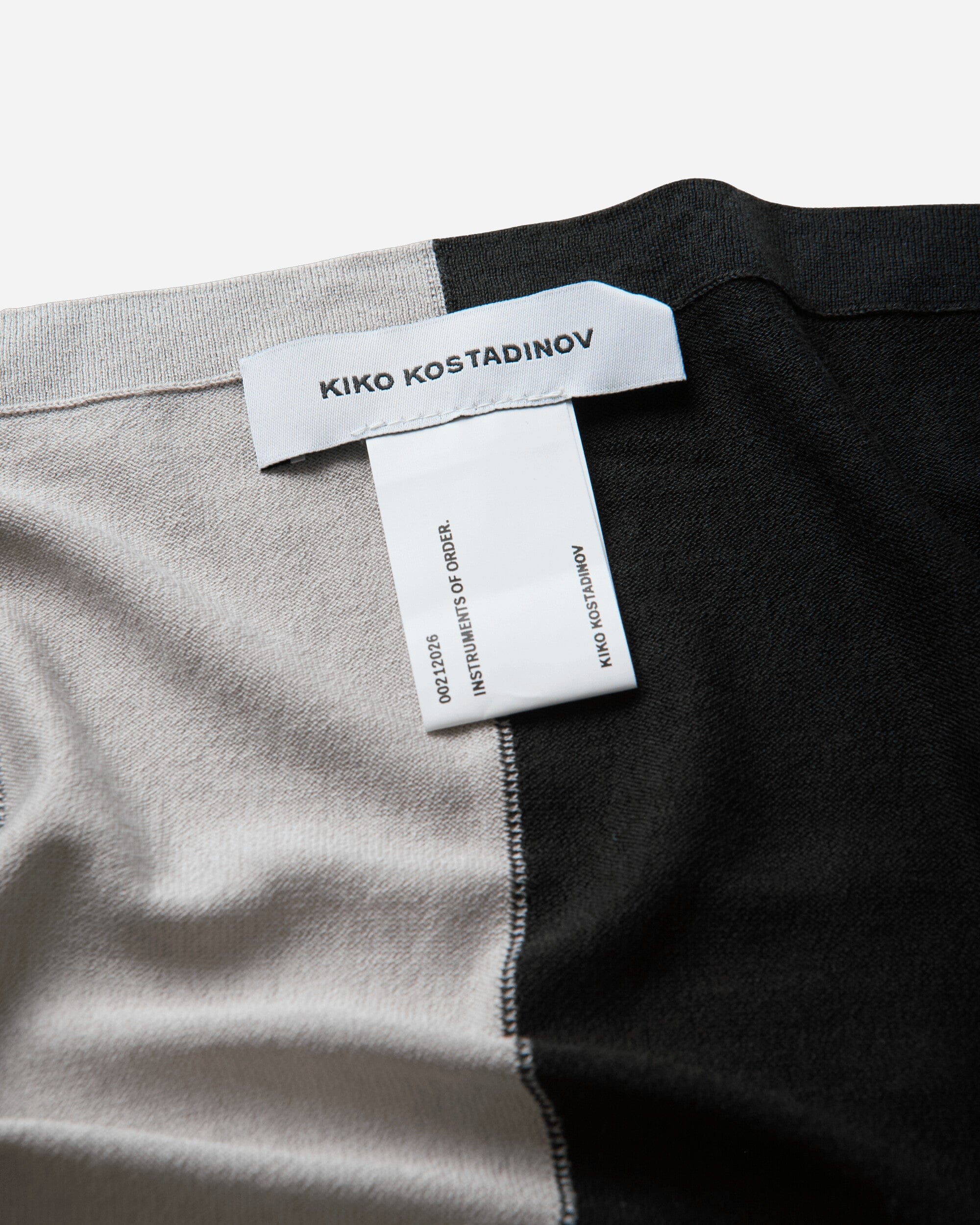 Kiko Kostadinov Sigo Knit Scarf Black