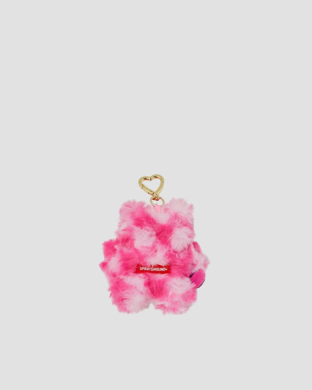 Sprayground Fur Check Bear Cub Keychain