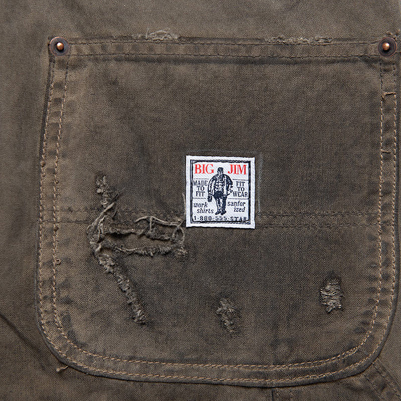 Paly Hollywood Been Thru It Waxed Canvas Double Knee Pant - Brown