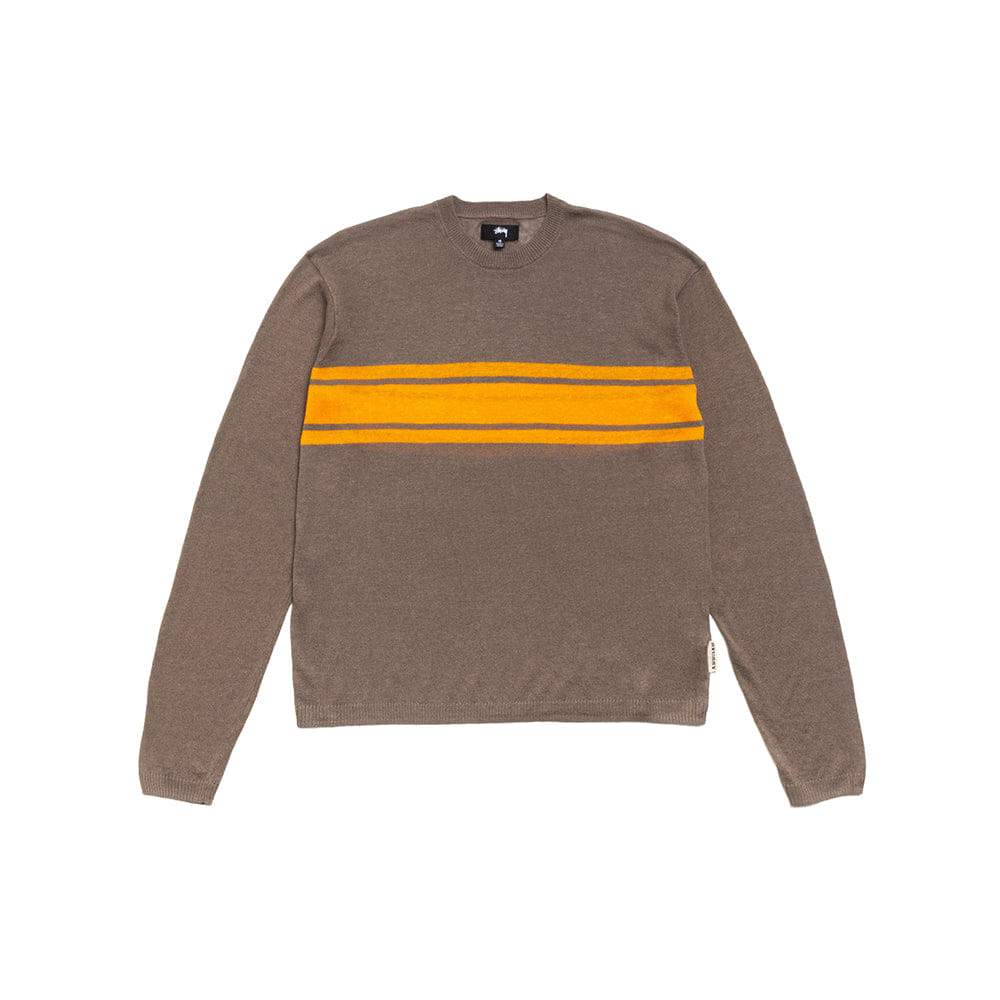 Stüssy Lightweight Striped Sweater - Brown