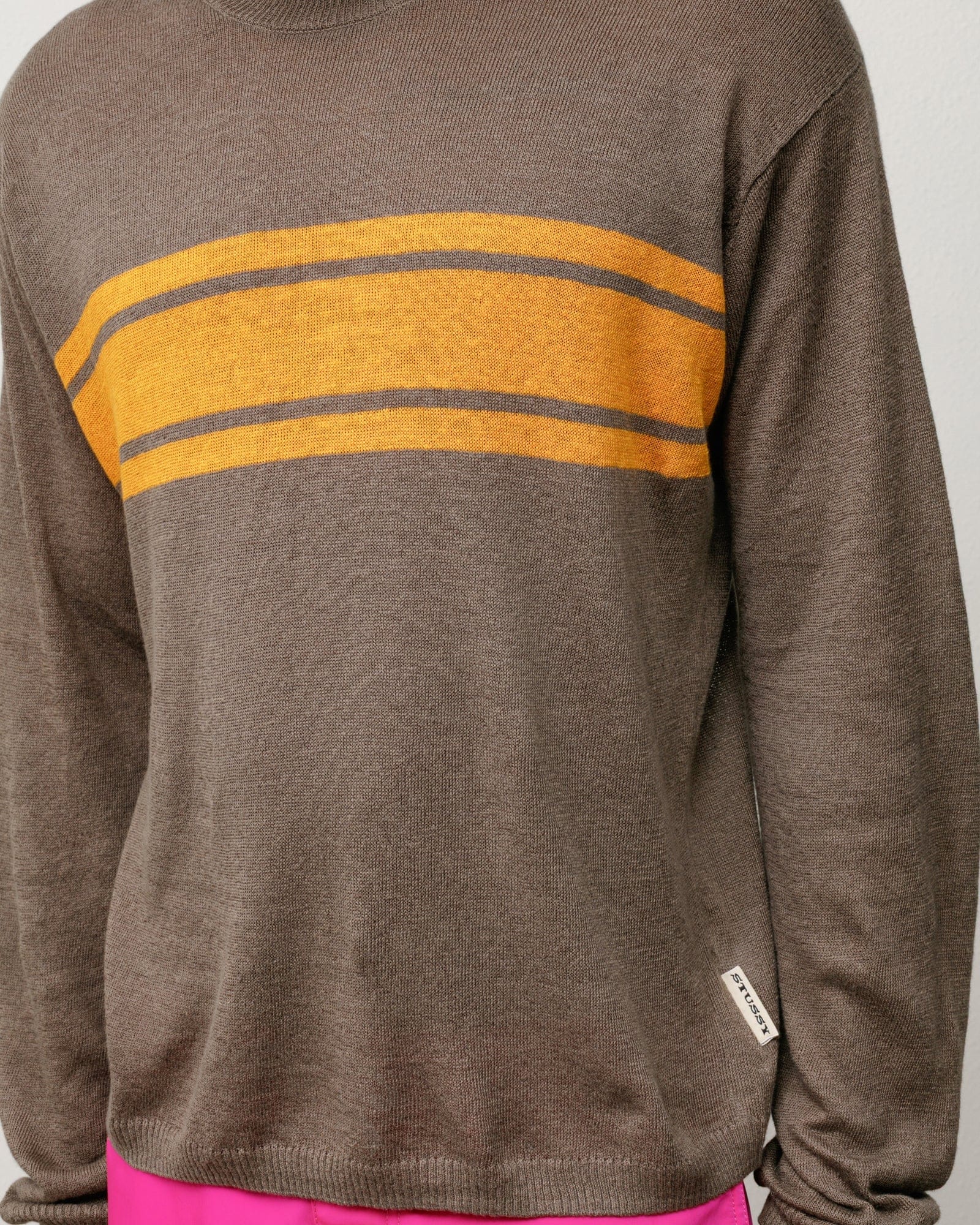 Stüssy Lightweight Striped Sweater - Brown