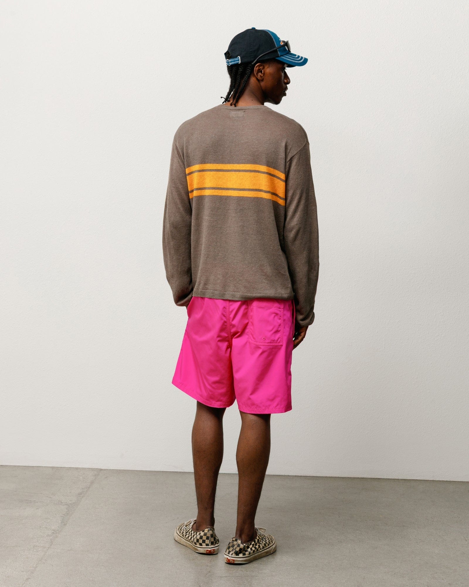 Stüssy Lightweight Striped Sweater - Brown