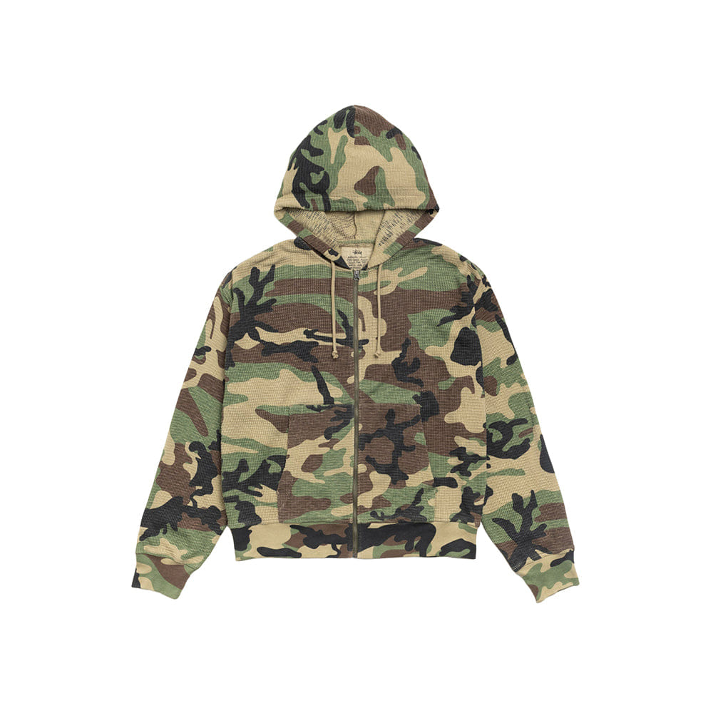 Stüssy Lightweight Thermal Hoodie - Camo