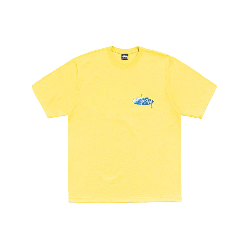 Stüssy Wave Oval Tee - Lemon