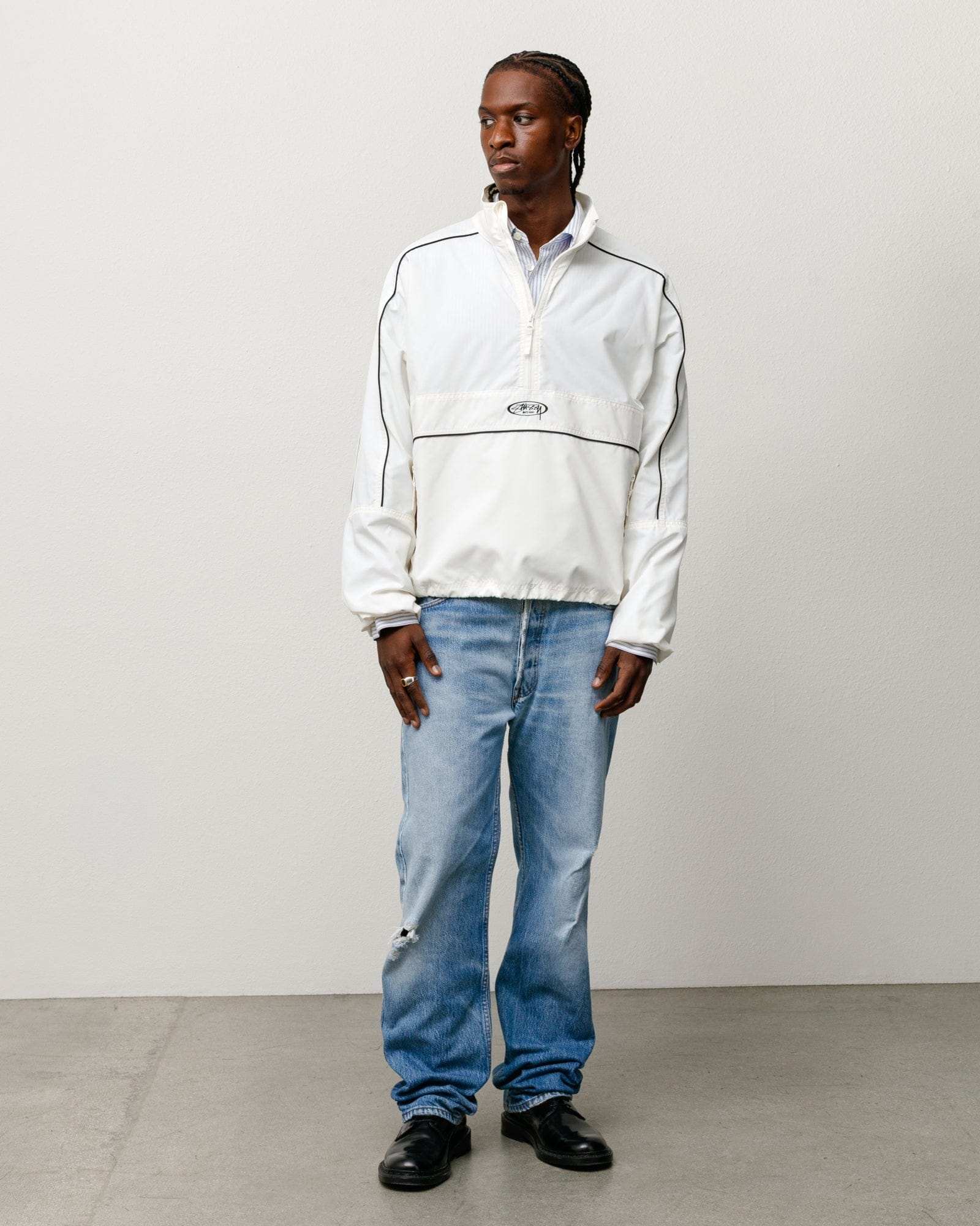 Stüssy Lightweight Pullover Jacket - White