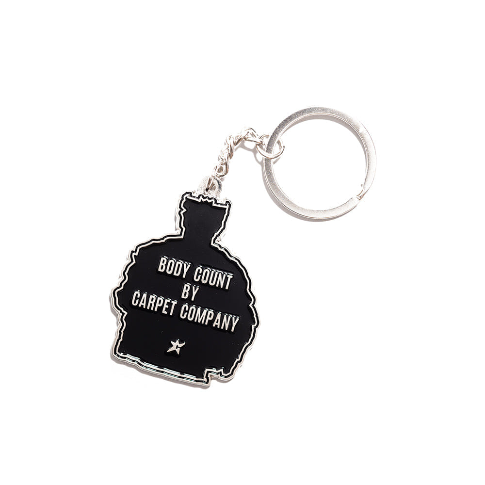 Carpet Company Body Count Enamel Keychain - Black