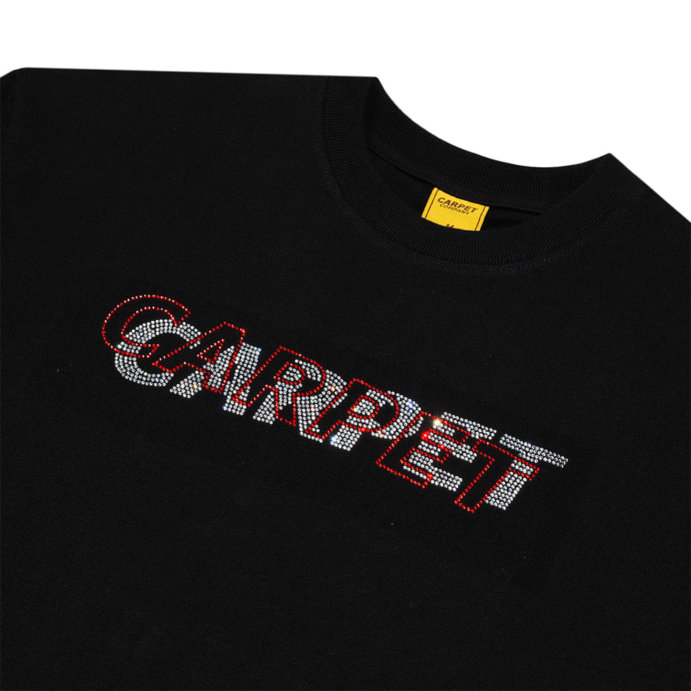 Carpet Company Misprint Rhinestone Tee - Black