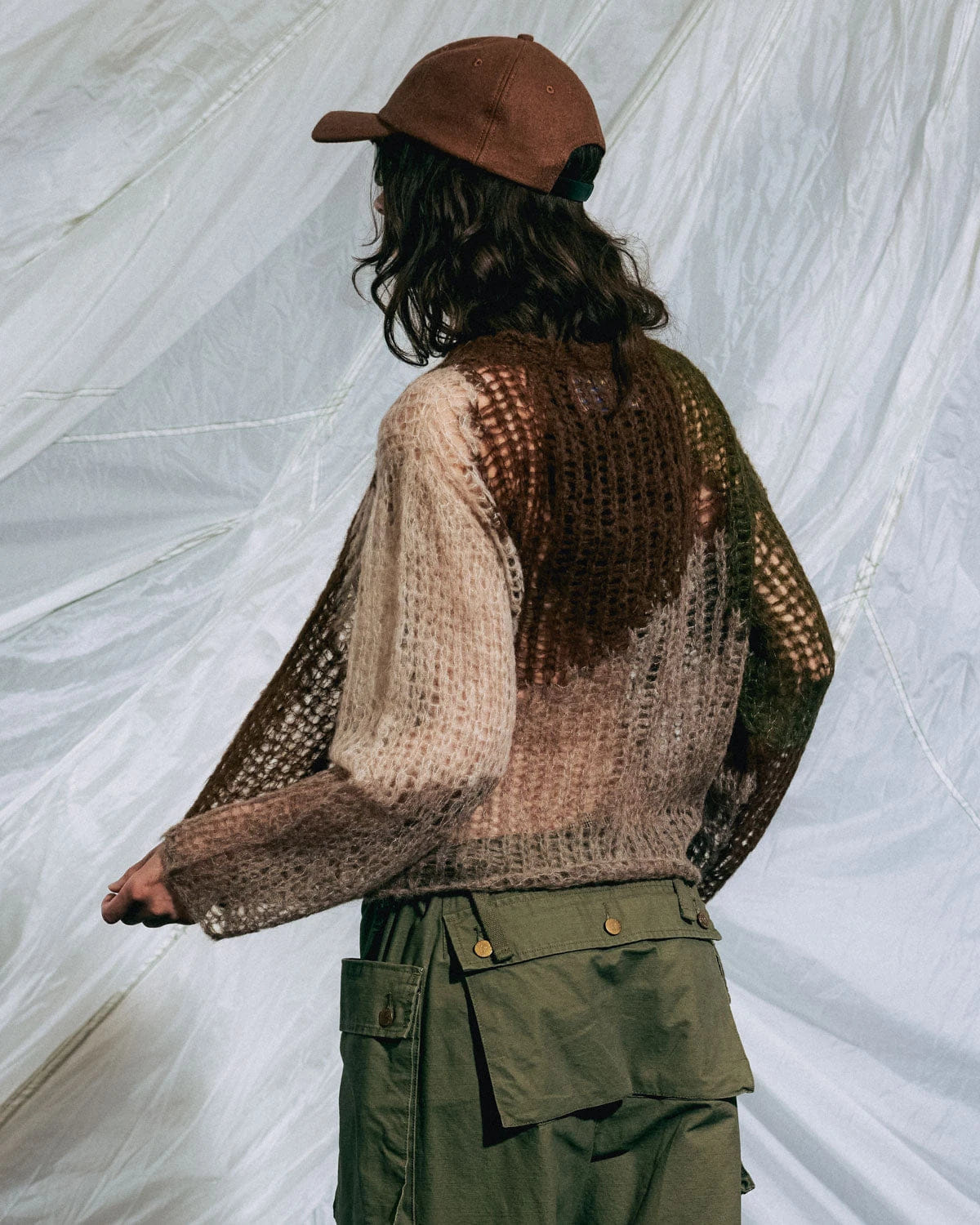 Brain Dead Organic Threadbare Sweater - Olive