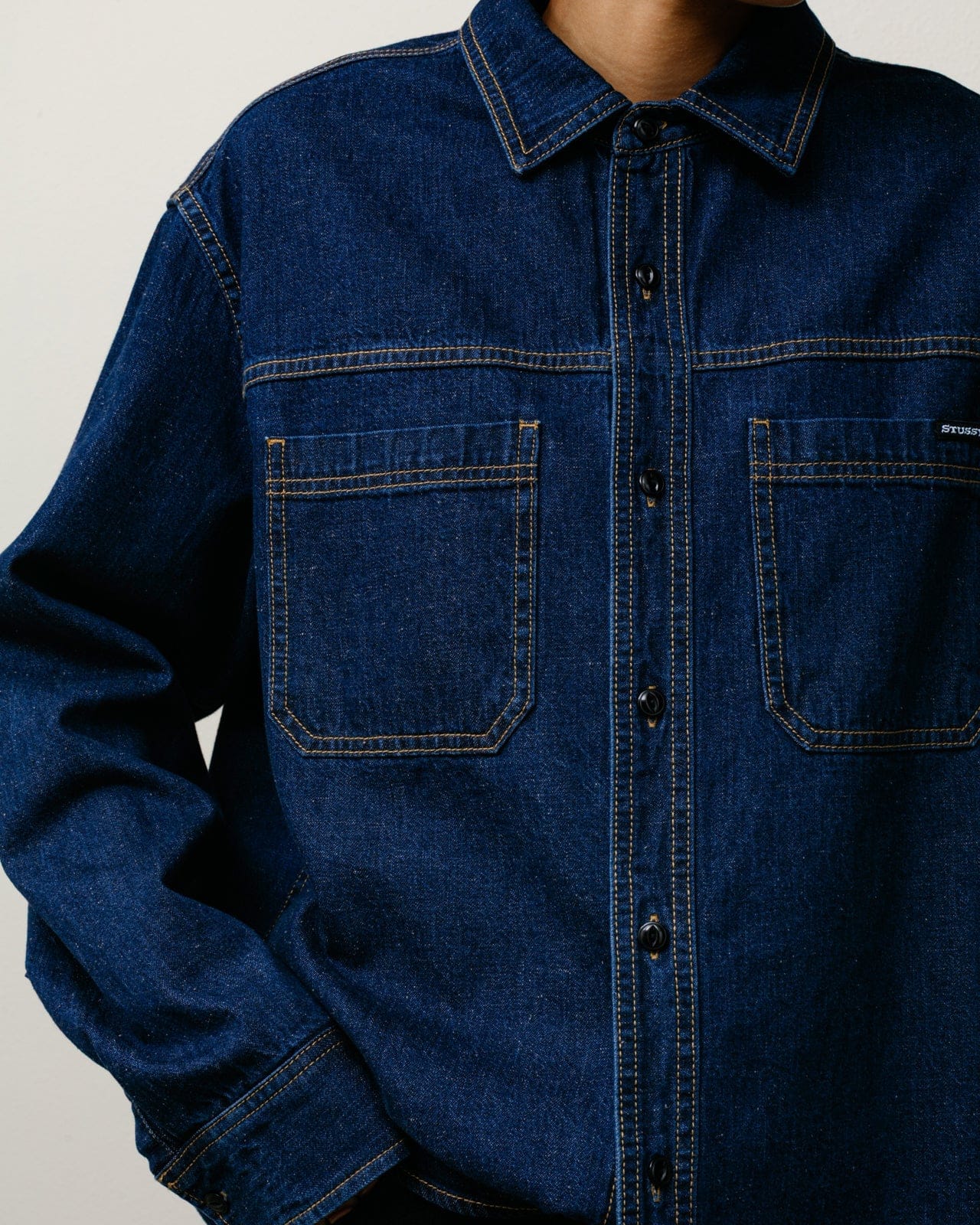 Stüssy Work Denim Shirt - Dark Denim