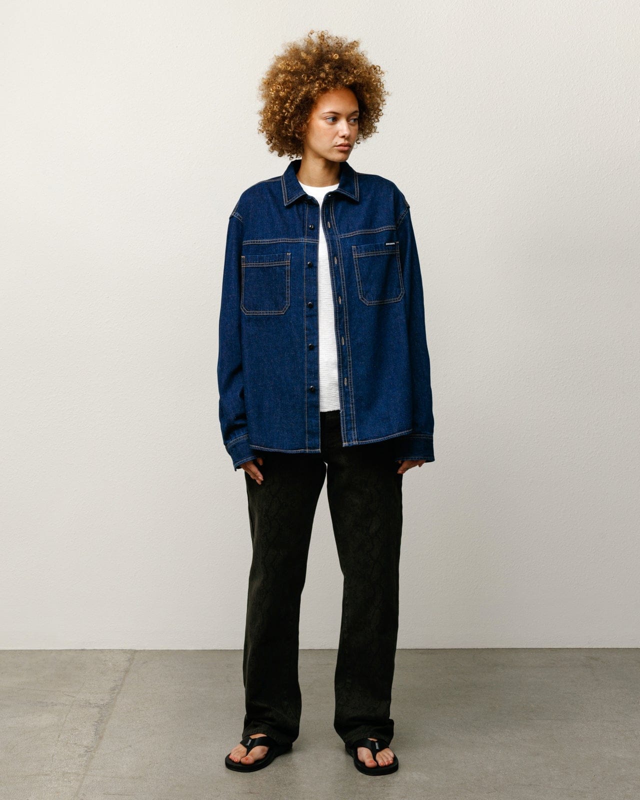 Stüssy Work Denim Shirt - Dark Denim