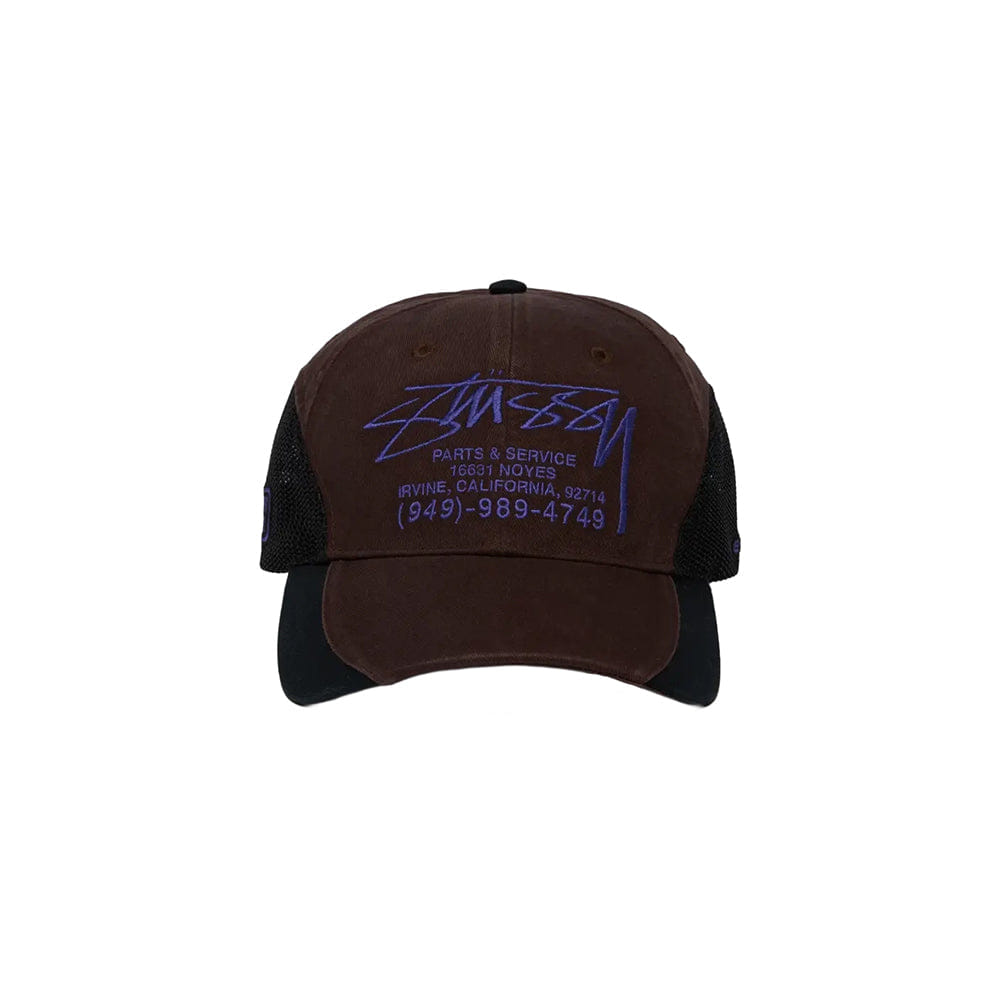 Stüssy Lp Service Mesh Strapback Cap - Brown