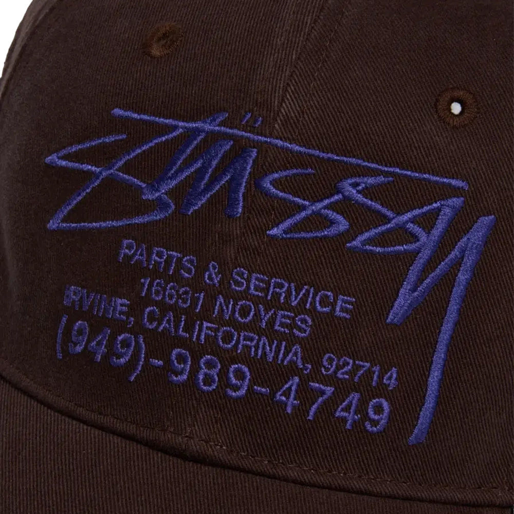 Stüssy Lp Service Mesh Strapback Cap - Brown