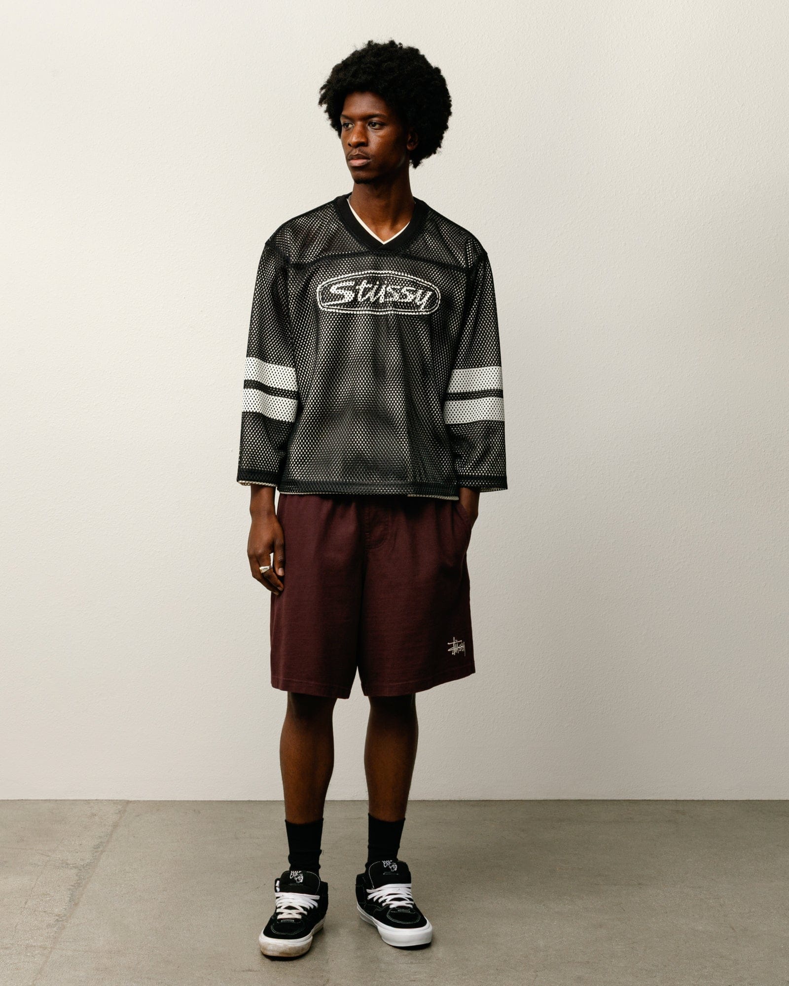Stüssy Trucker Team Jersey - Black