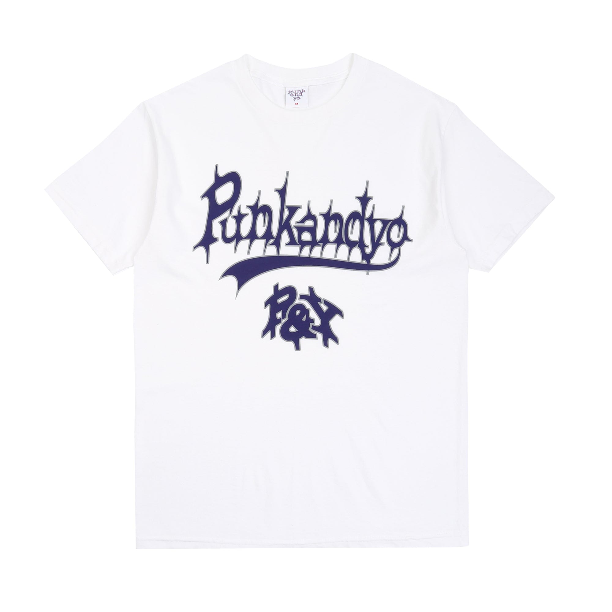 Punkandyo Varsity Script T-Shirt - White