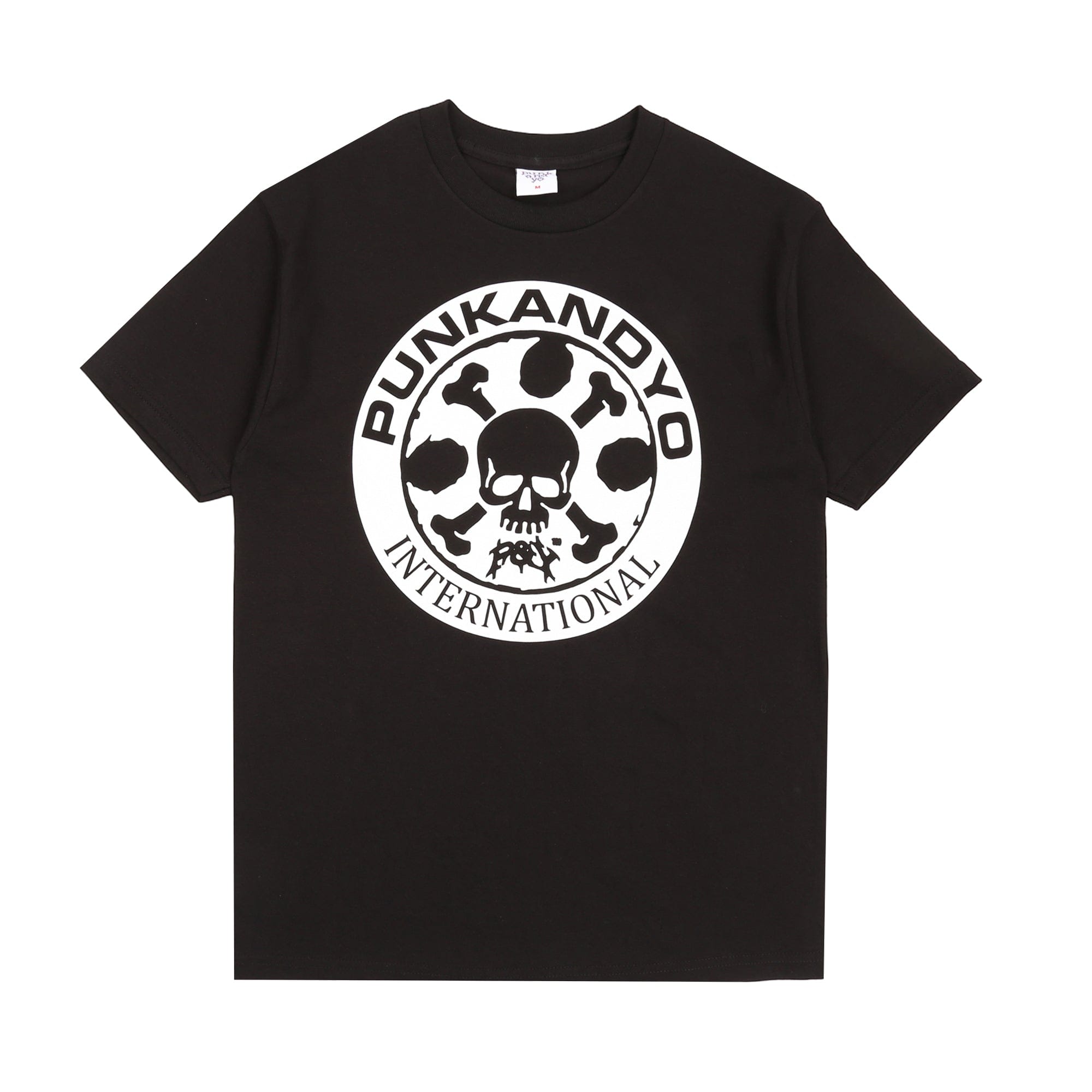 Punkandyo Skull Tyre T-Shirt - Black