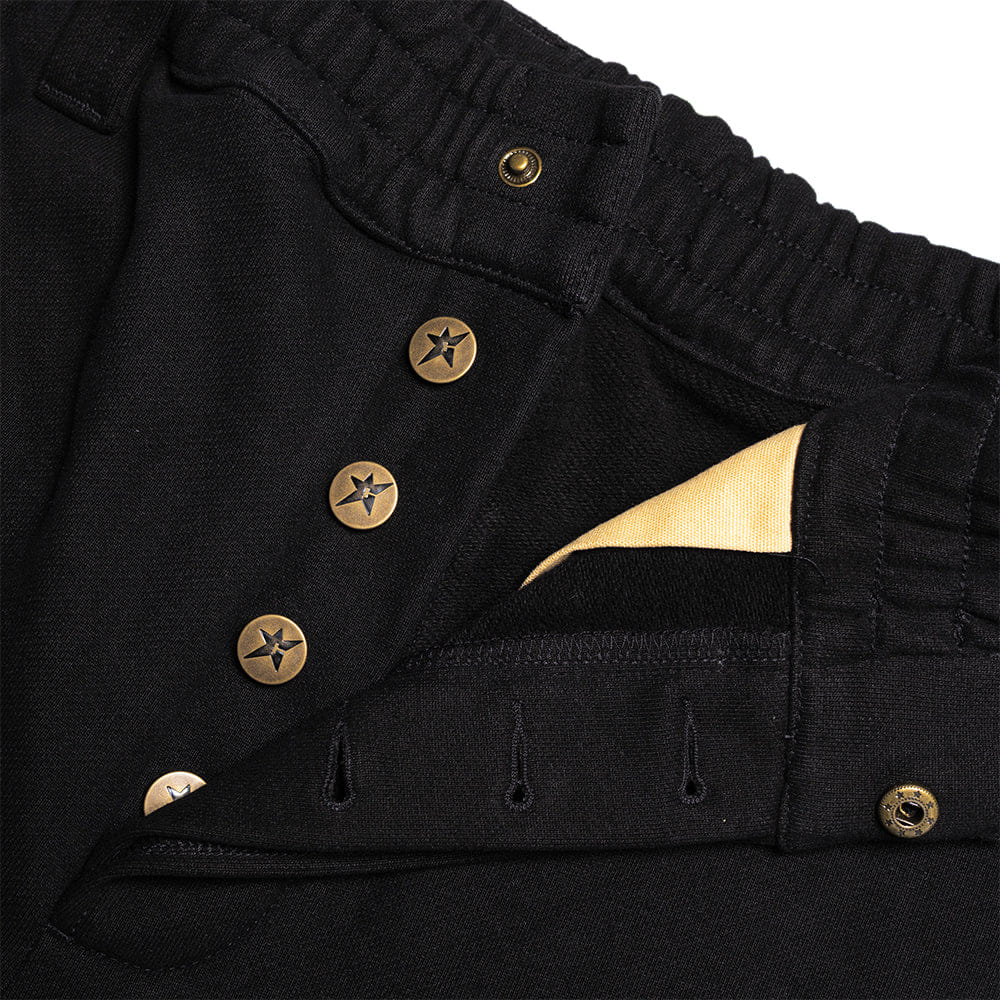 Carpet Company C-Star Button Fly Sweatpants - Black