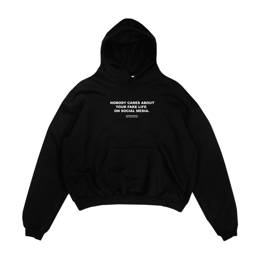 Human Society Nobody Cares Hoodie