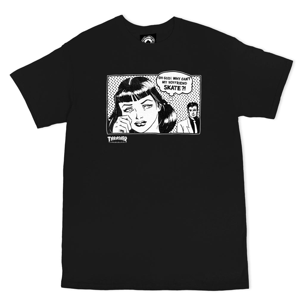 Thrasher Boyfriend T-Shirt (Black)
