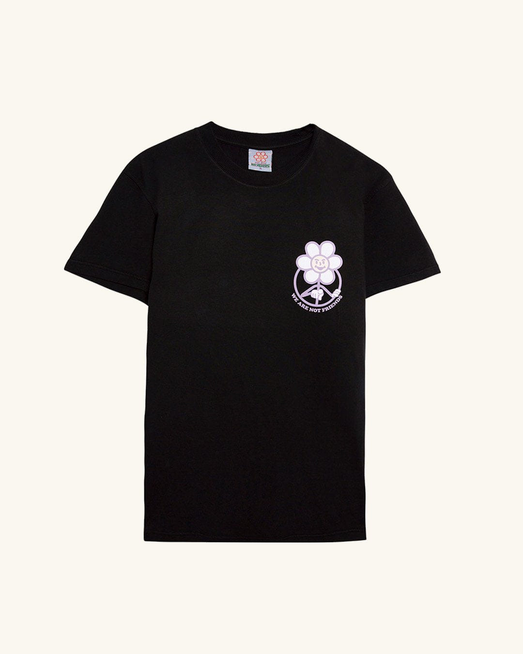 WE ARE NOT FRIENDS Daisy Purple/Black T-shirt