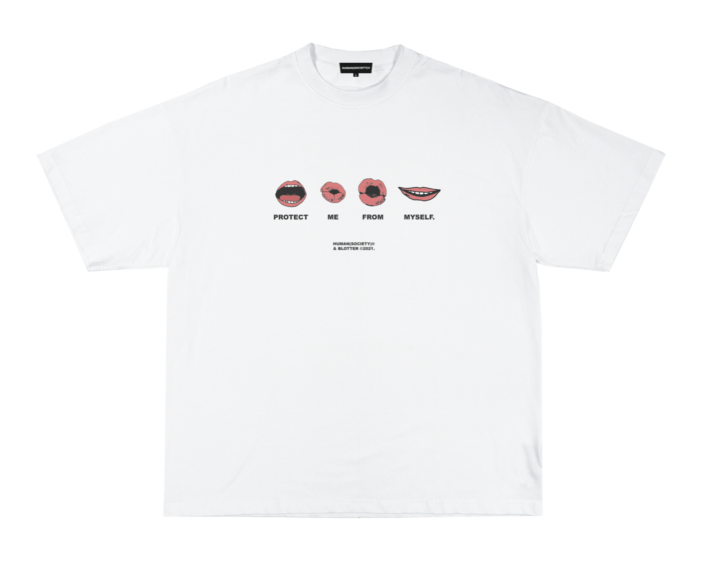 Human Society Protect Me White Tee
