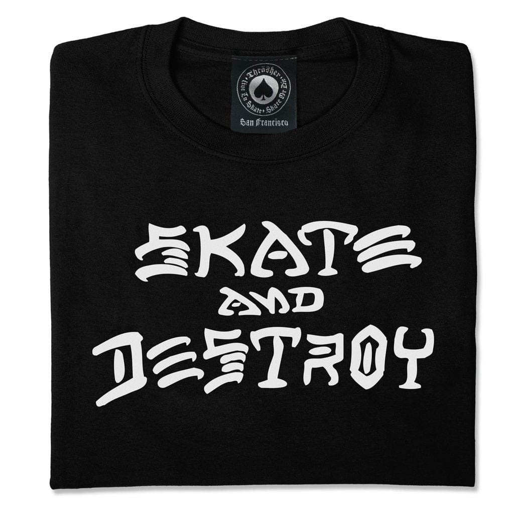 Thrasher Skate And Destroy T-Shirt, Black