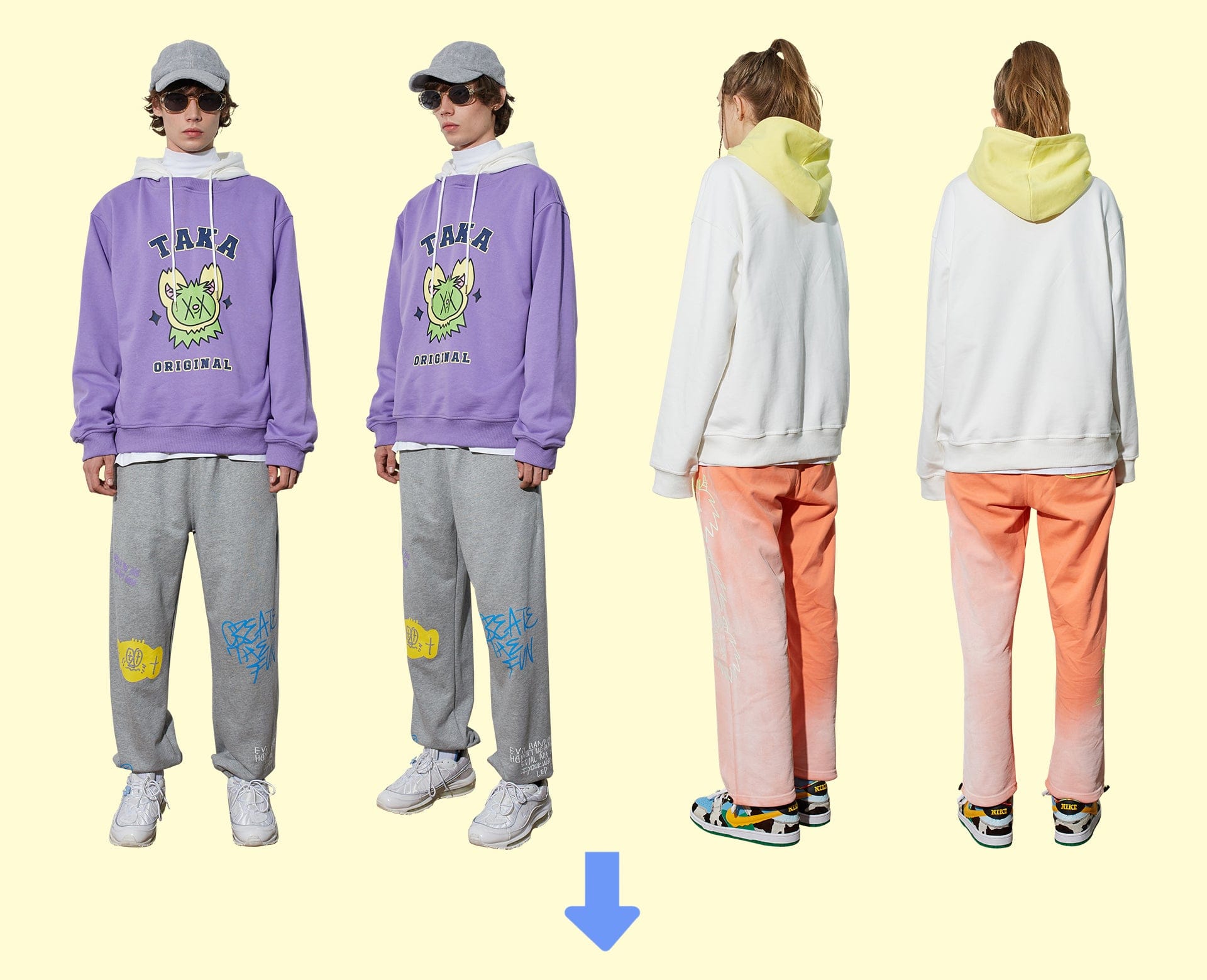 Taka Original Moody Bob Multi Color Hoodie