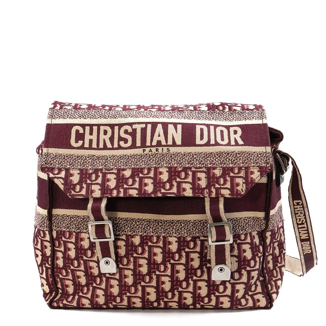 Dior Christian Dior Diorcamp Messenger Bag Lila Oblique Canvas Medium