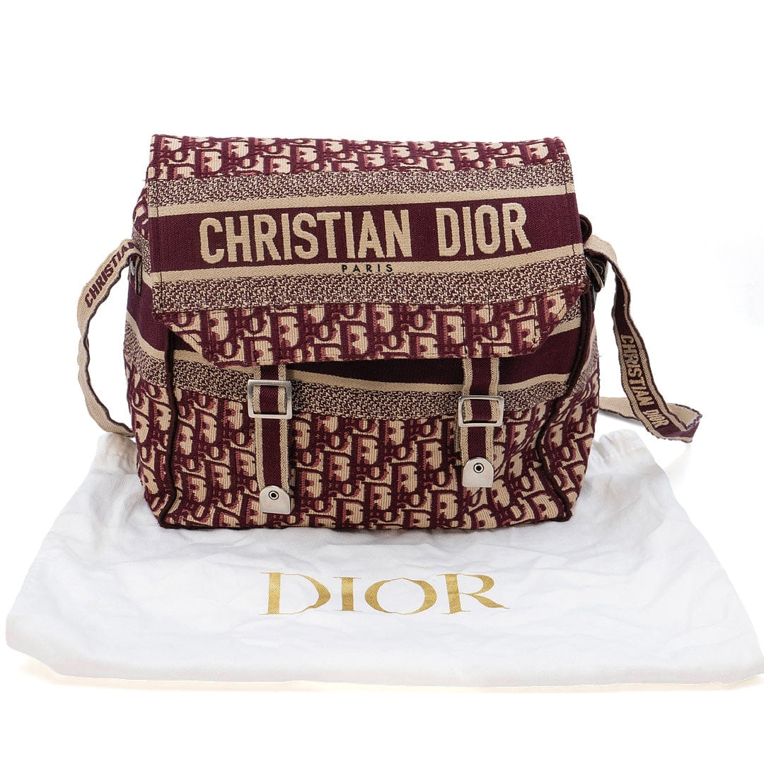 Dior Christian Dior Diorcamp Messenger Bag Lila Oblique Canvas Medium