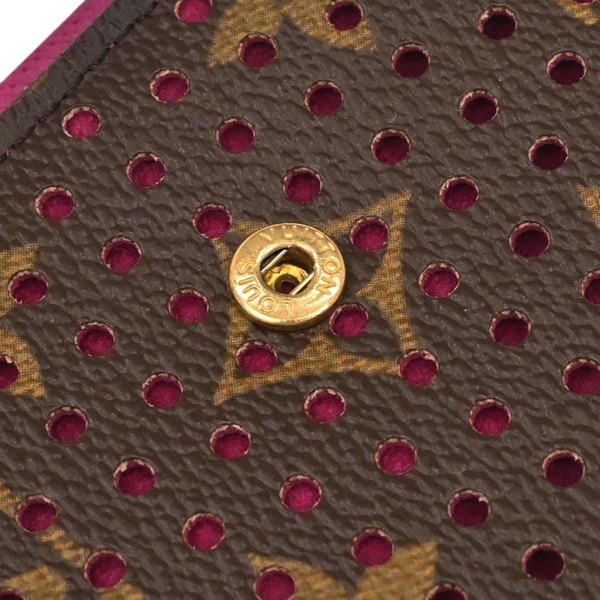 Louis Vuitton 2006 Monogram Perfo Compact Zip Wallet M95188