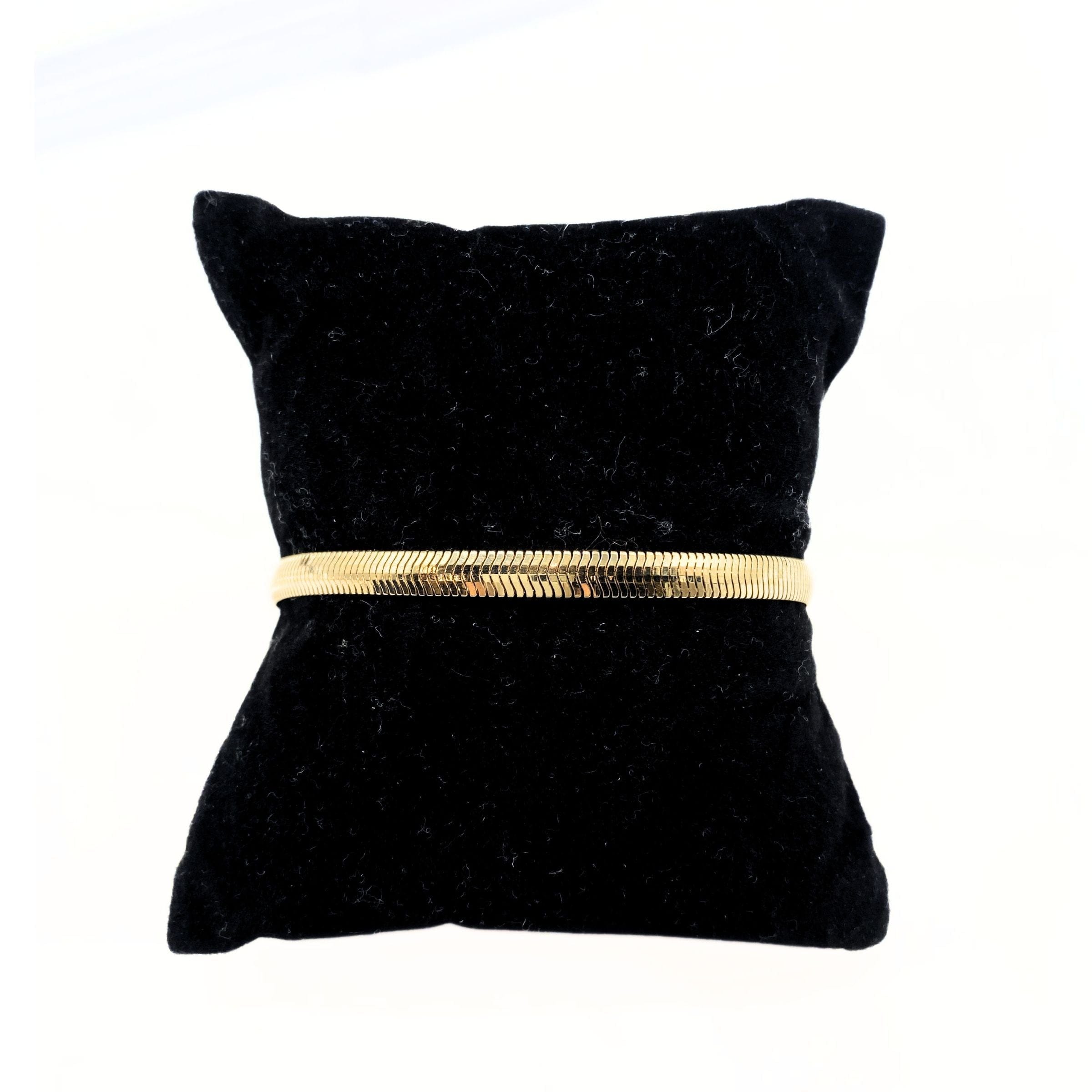 Three Stories 18K Gold and Diamonds Flip Snake Chain Bracelet