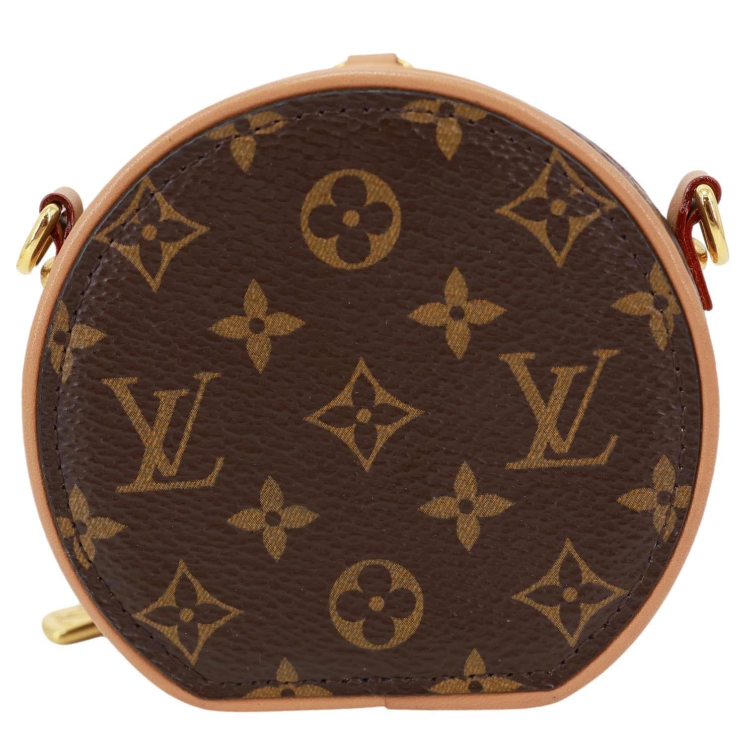LOUIS VUITTON Boite Chapeau Mini Monogram Canvas Shoulder Bag Brown
