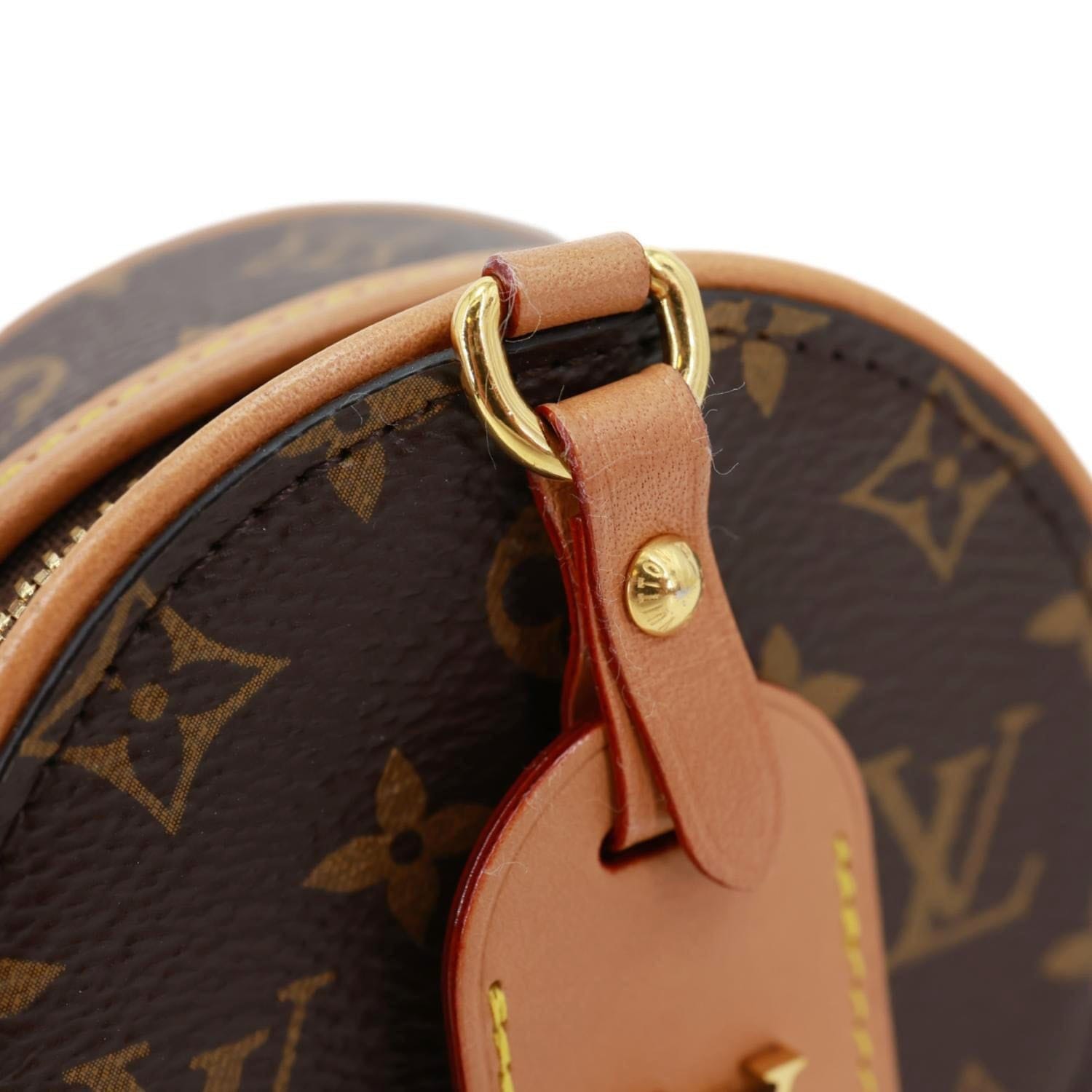 LOUIS VUITTON Boite Chapeau Mini Monogram Canvas Shoulder Bag Brown