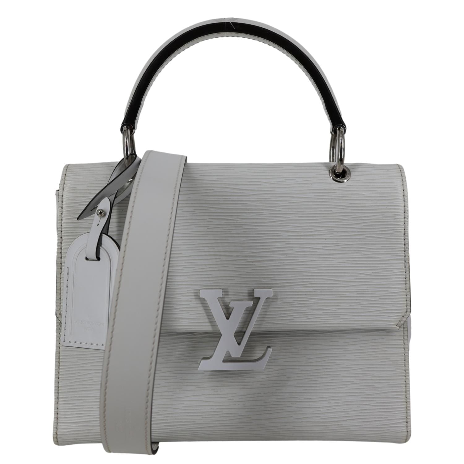 LOUIS VUITTON Grenelle PM Epi Leather Shoulder Bag White