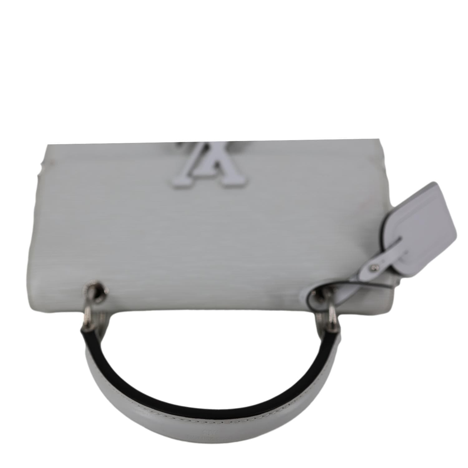 LOUIS VUITTON Grenelle PM Epi Leather Shoulder Bag White