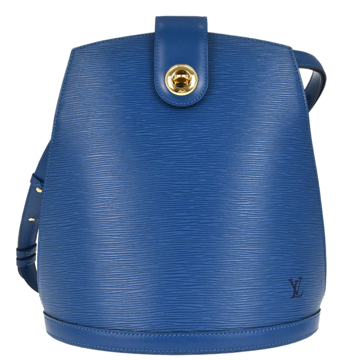 Louis Vuitton 1997 Blue Epi Cluny Shoulder Bag M52255