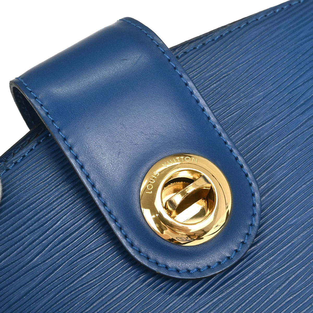 Louis Vuitton 1997 Blue Epi Cluny Shoulder Bag M52255