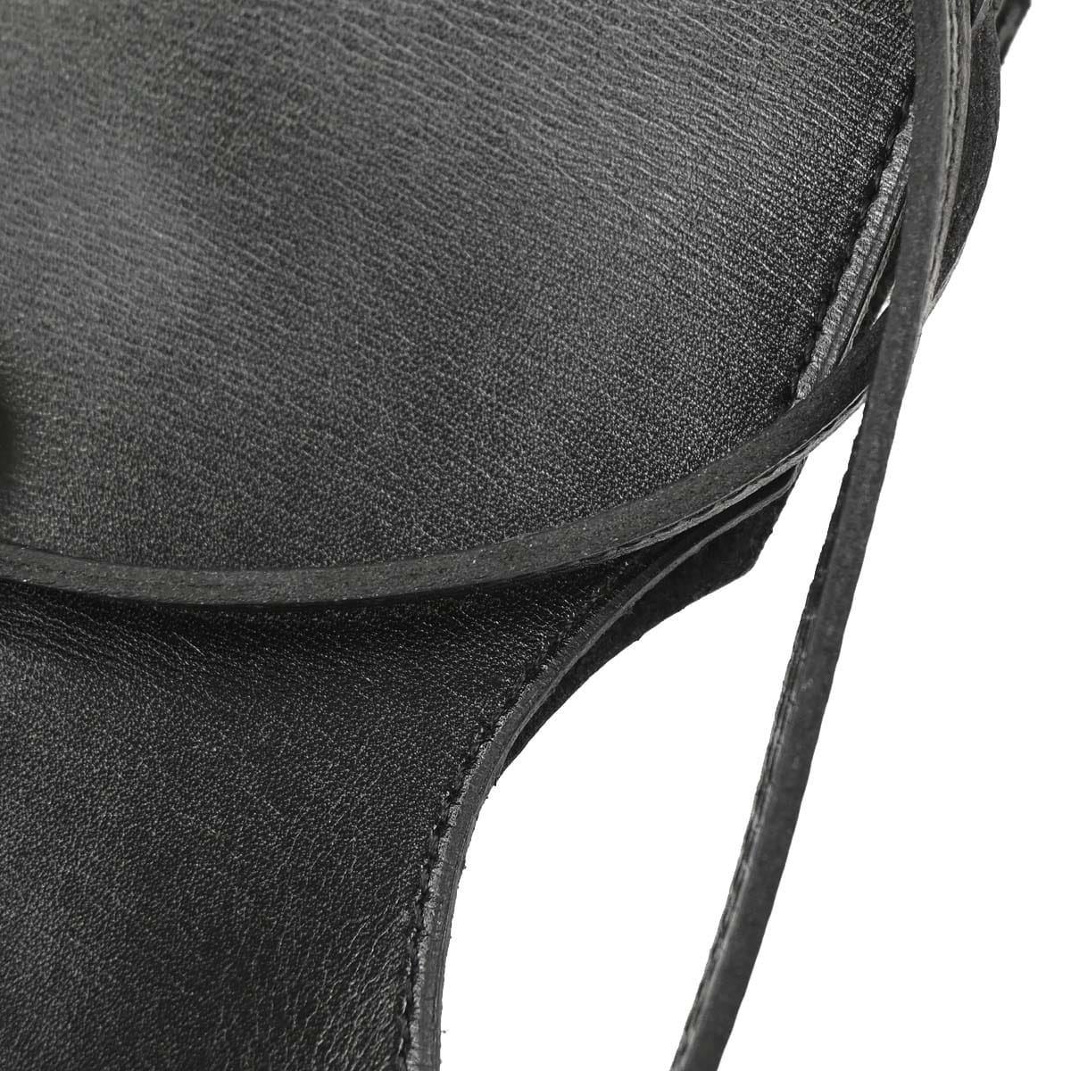 Hermes Black Box Calf Onimaitou Shoulder Bag Pochette