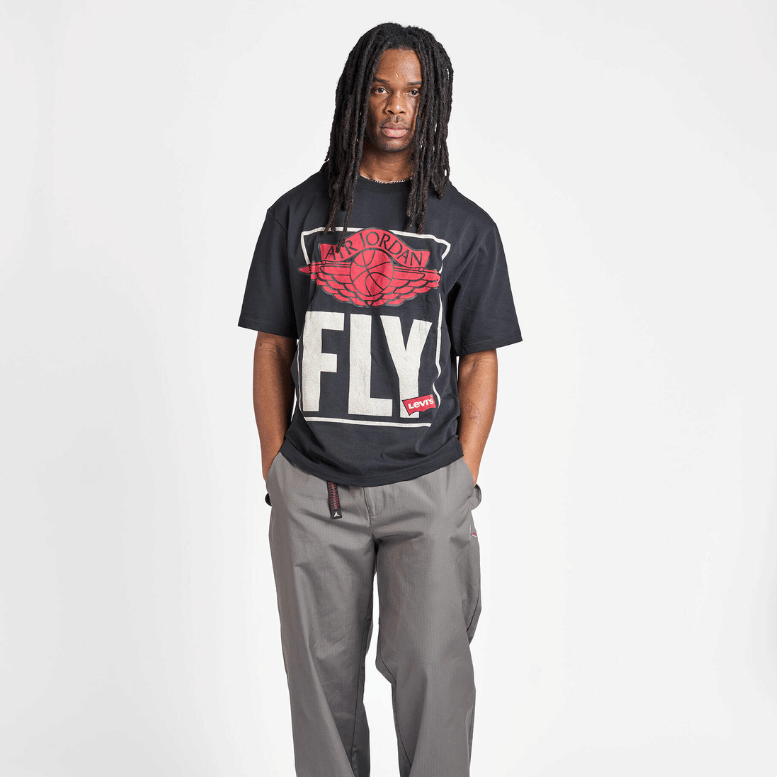 AIR JORDAN X LEVI'S BLACK TEE