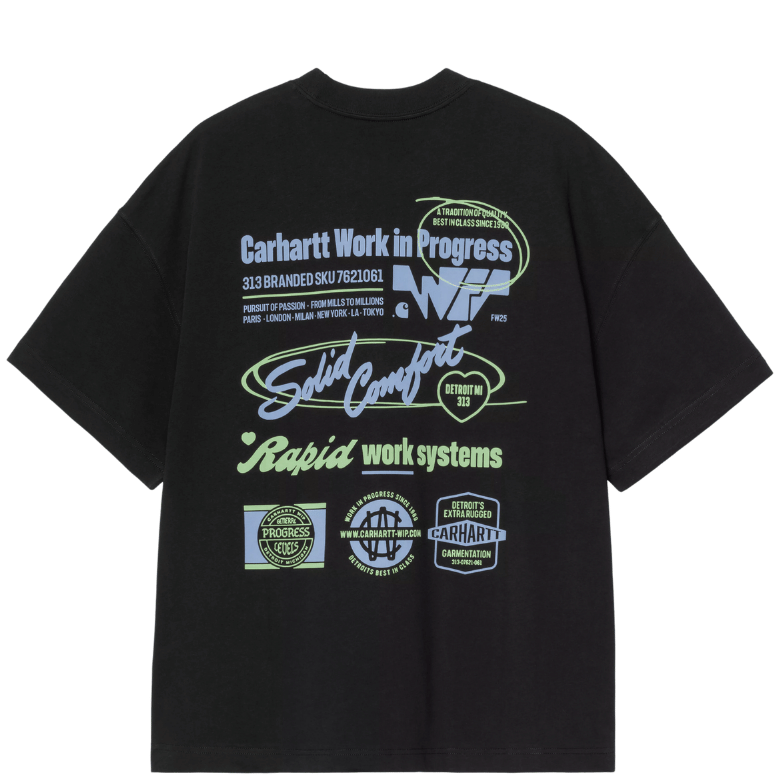 CARHARTT WIP S/S NETWORKS BLACK TEE