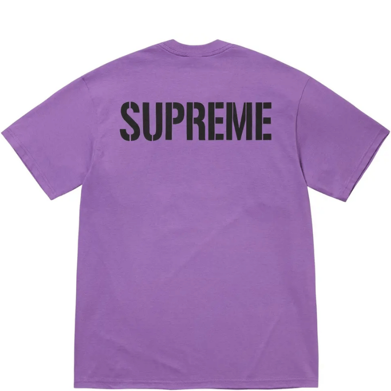 SUPREME WORLD FAMOUS PURPLE TEE