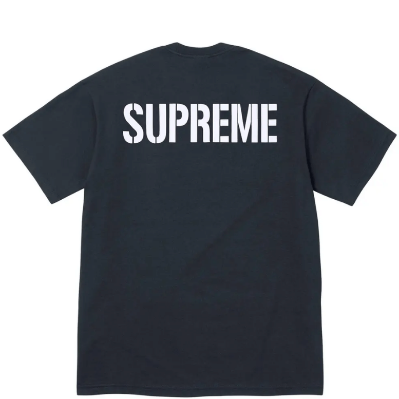 SUPREME WORLD FAMOUS NAVY TEE