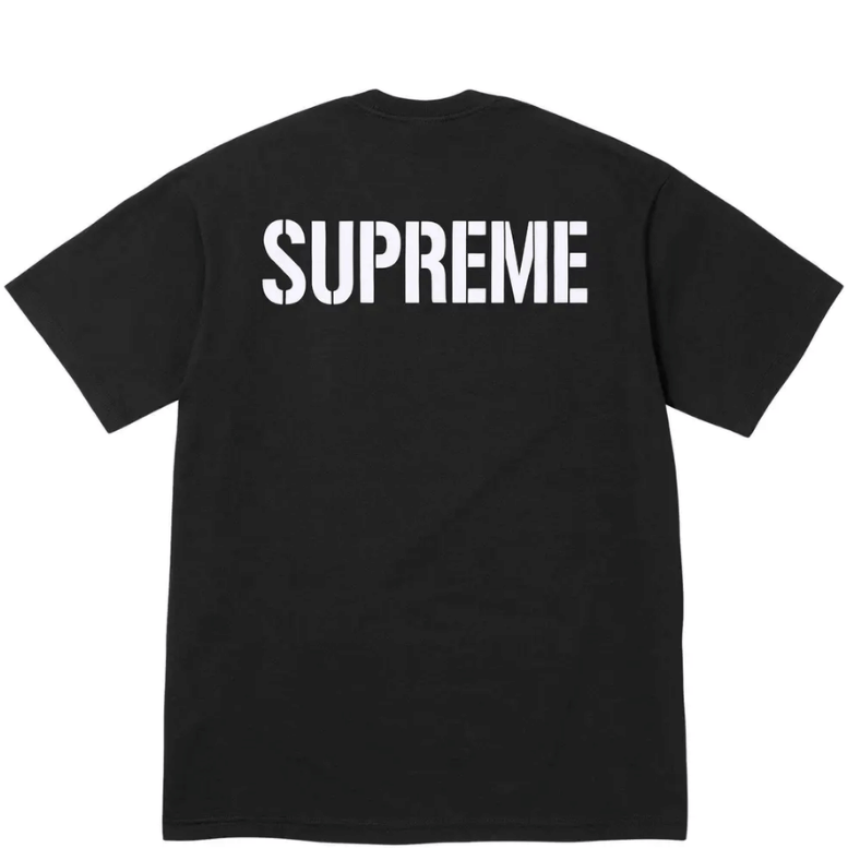 SUPREME WORLD FAMOUS BLACK TEE