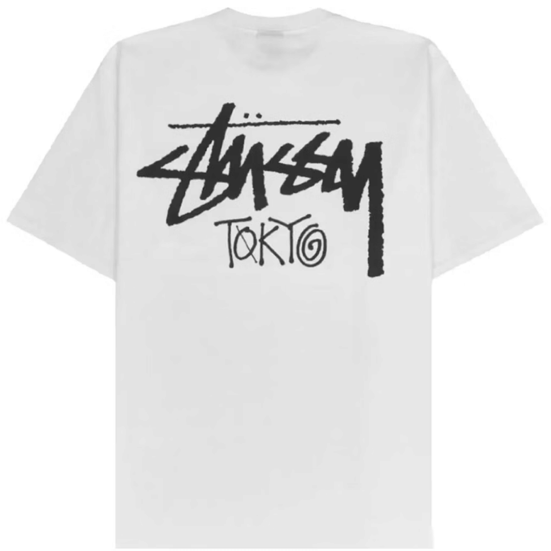 STUSSY STOCK TOKYO WHITE TEE