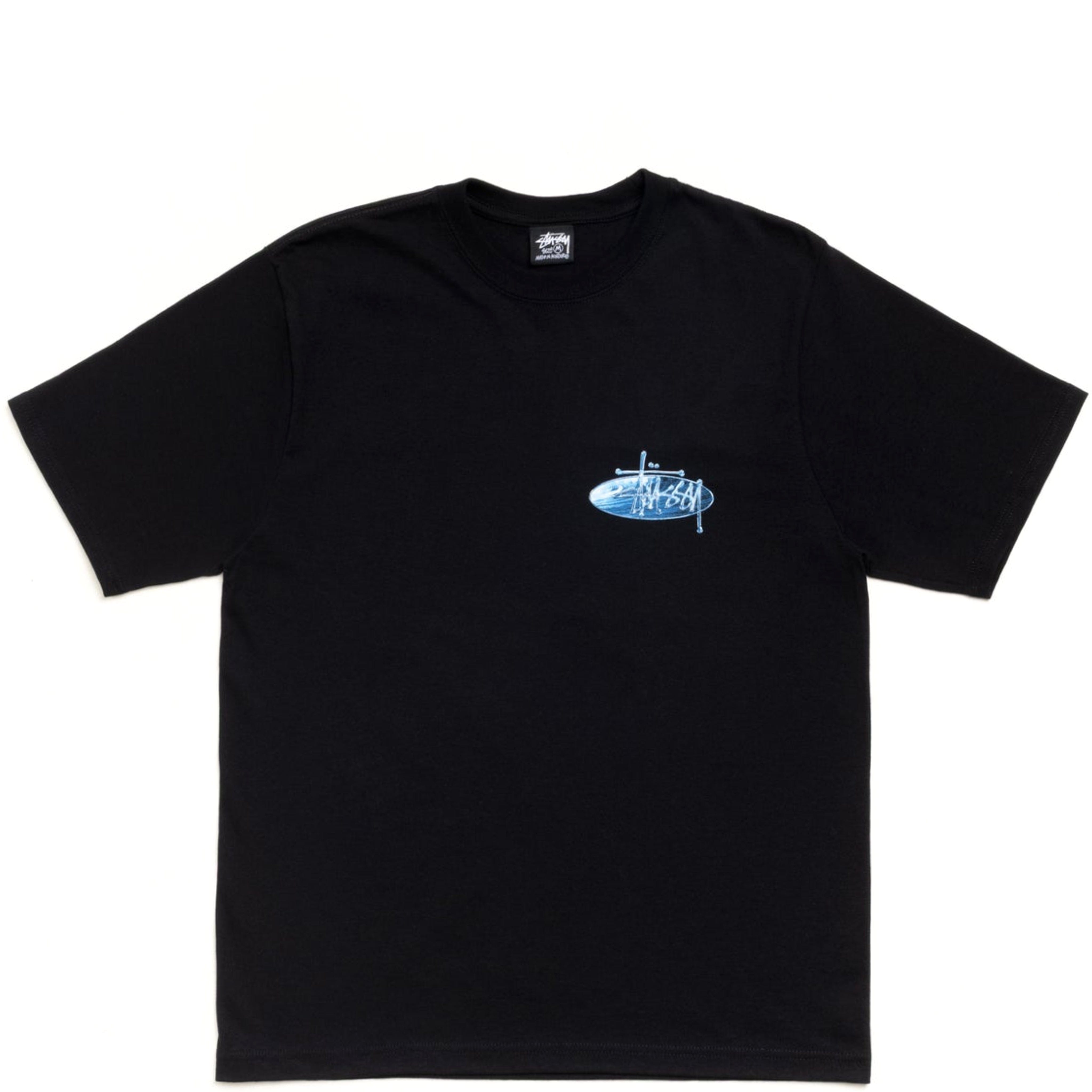 STUSSY WAVE OVAL BLACK TEE