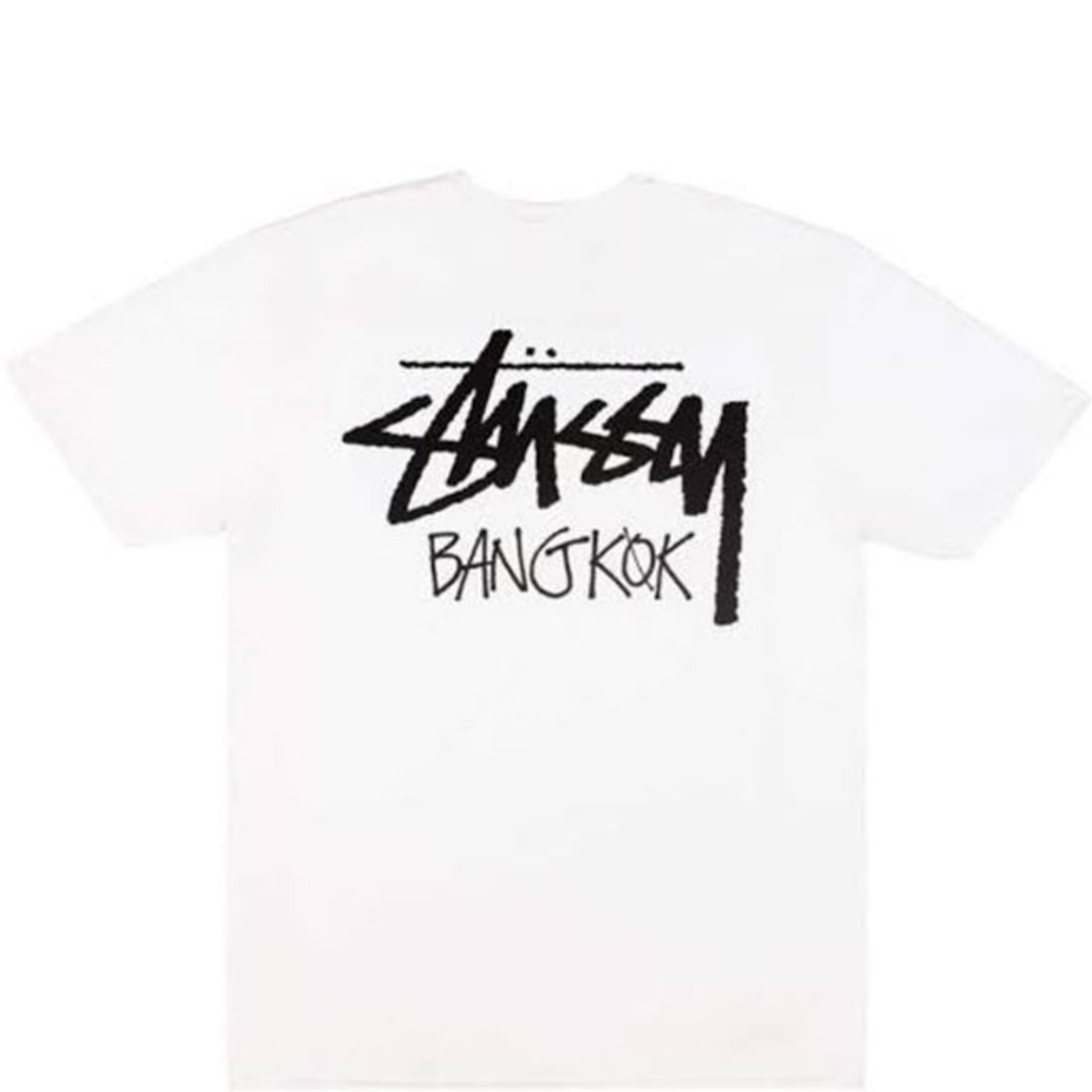 STUSSY STOCK BANGKOK WHITE TEE