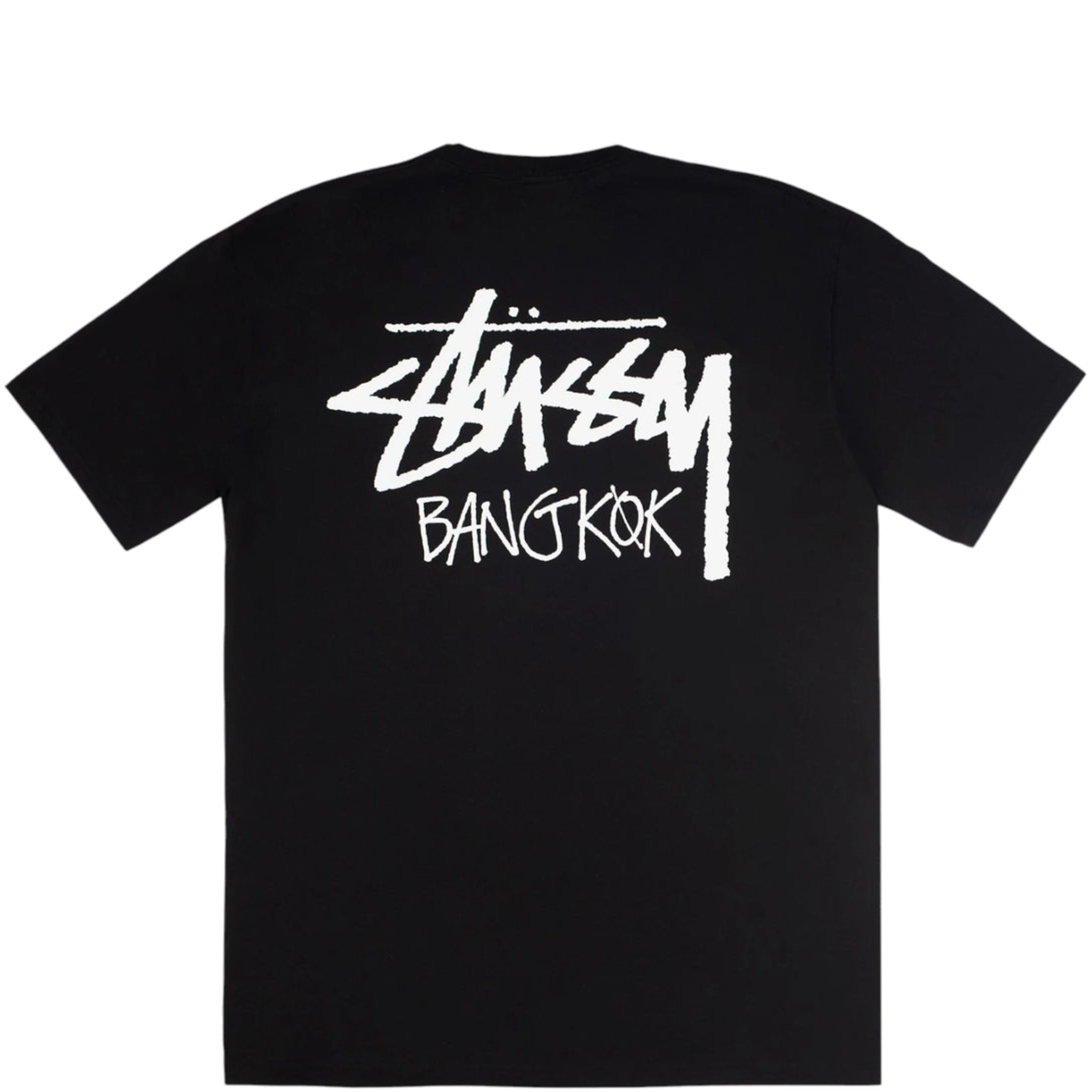 STUSSY STOCK BANGKOK BLACK TEE