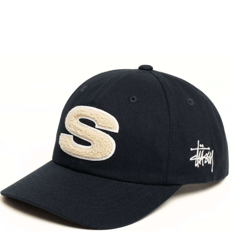 STUSSY LOW PROFILE CHENILLE S SHADOW SNAPBACK CAP