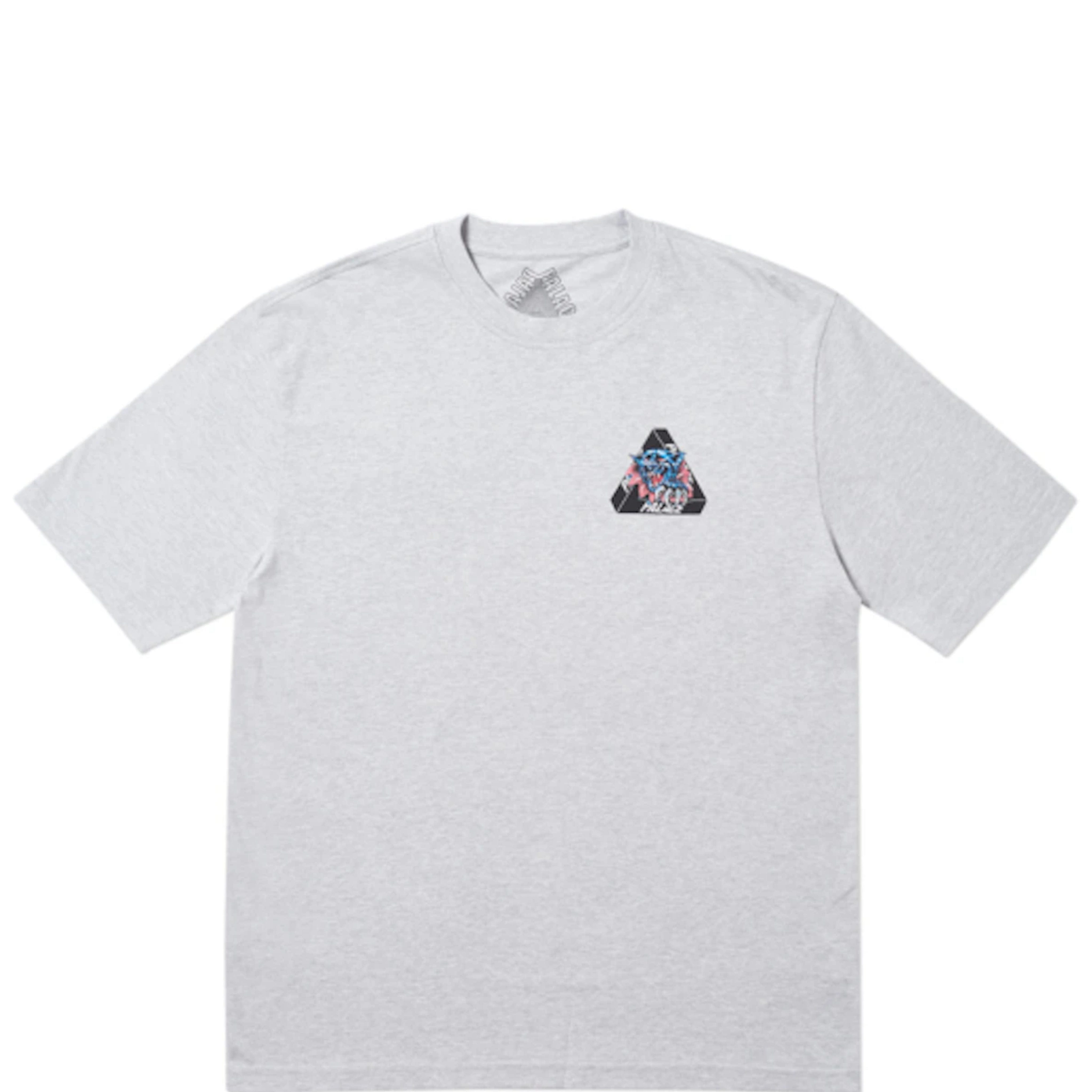 PALACE RIPPED GREY MARL TEE