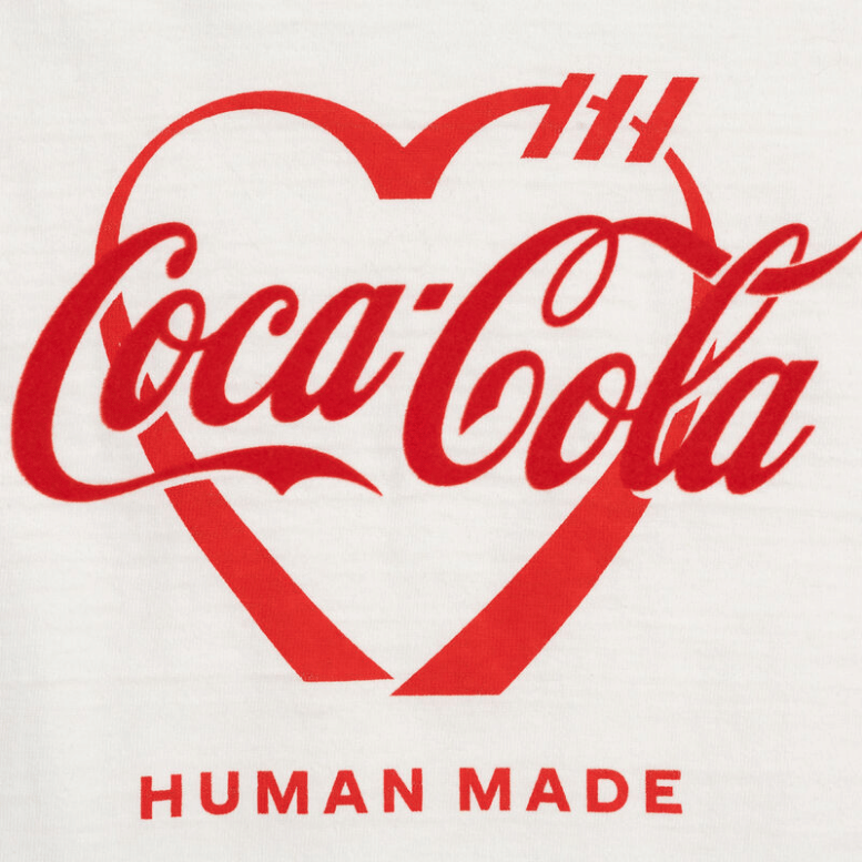 HUMAN MADE X COCA-COLA GRAPHIC WHITE TEE