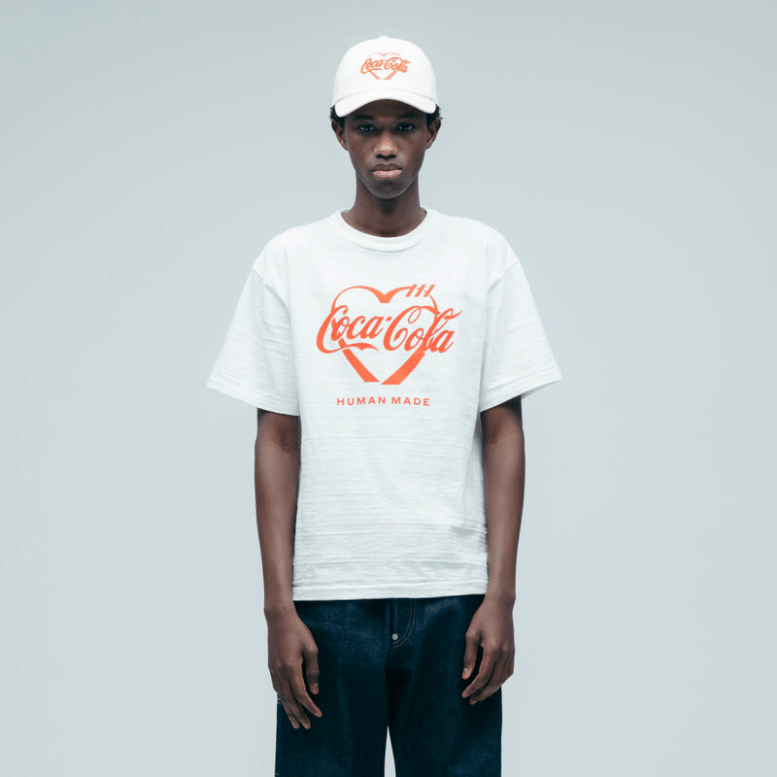 HUMAN MADE X COCA-COLA GRAPHIC WHITE TEE